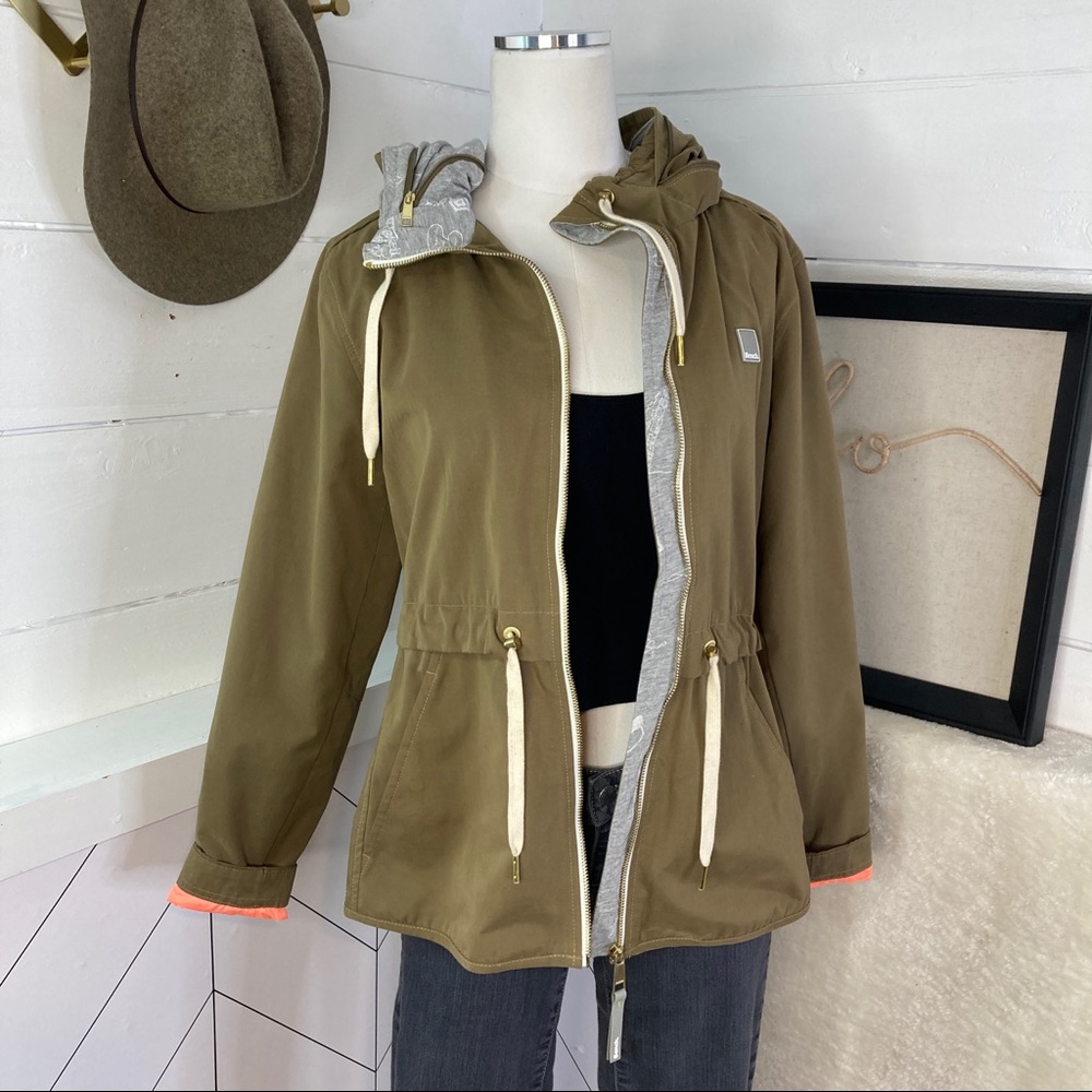 Bench. Tan Lightweight Hooded Jacket